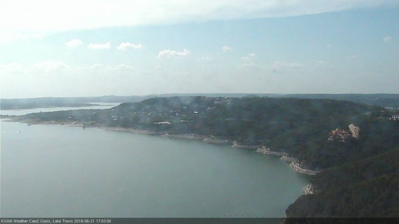 Lake Travis webcam, June 21, 2018 4:05 PM CT