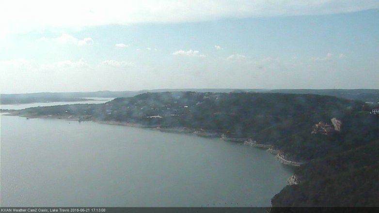 Lake Travis webcam, June 21, 2018 4:15 PM CT