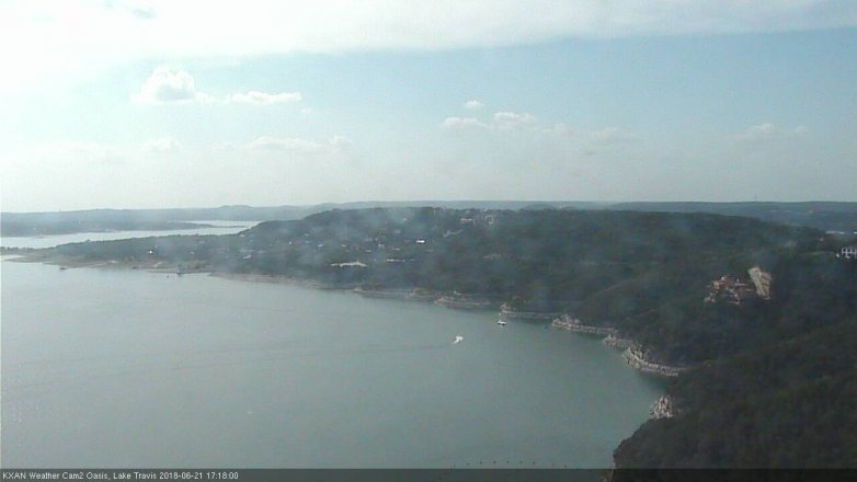 Lake Travis webcam, June 21, 2018 4:20 PM CT