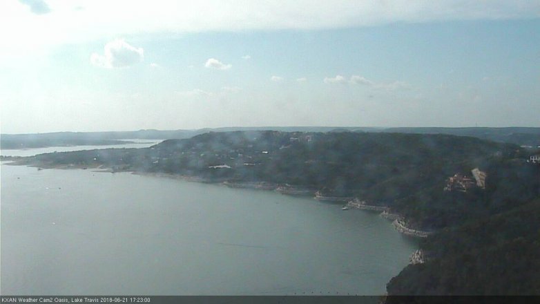 Lake Travis webcam, June 21, 2018 4:25 PM CT