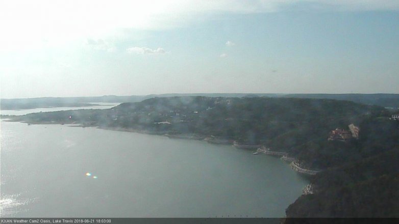 Lake Travis webcam, June 21, 2018 5:05 PM CT