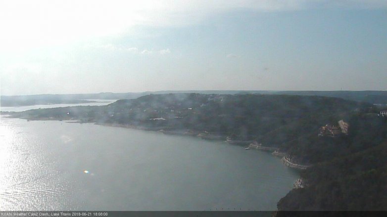 Lake Travis webcam, June 21, 2018 5:10 PM CT
