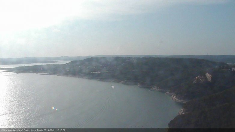 Lake Travis webcam, June 21, 2018 5:20 PM CT