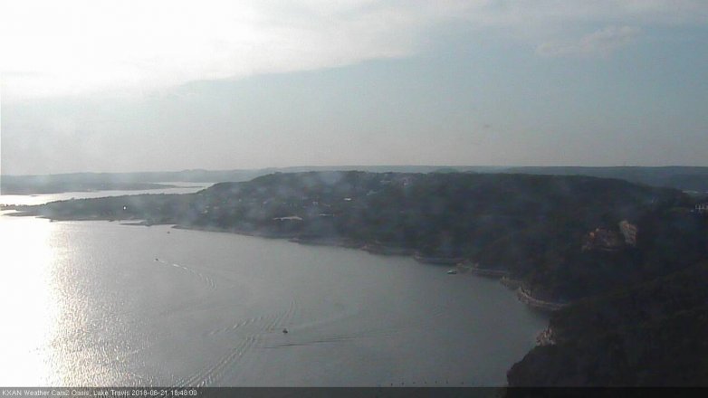 Lake Travis webcam, June 21, 2018 5:50 PM CT