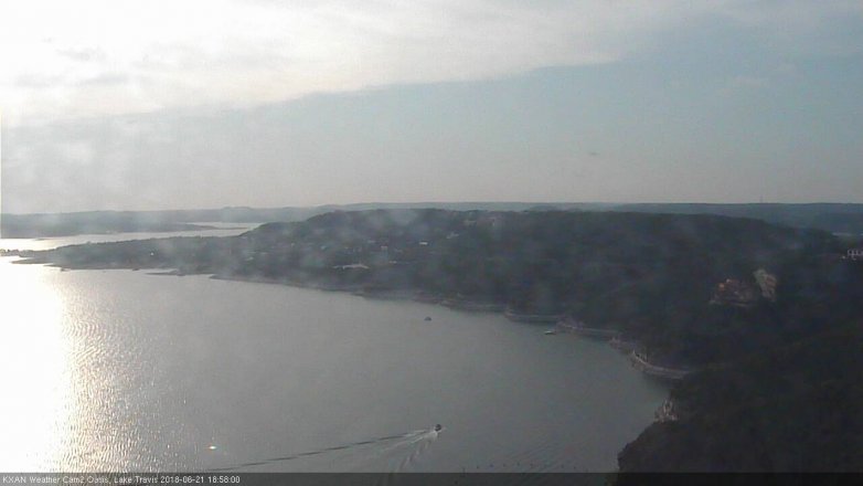 Lake Travis webcam, June 21, 2018 6:00 PM CT