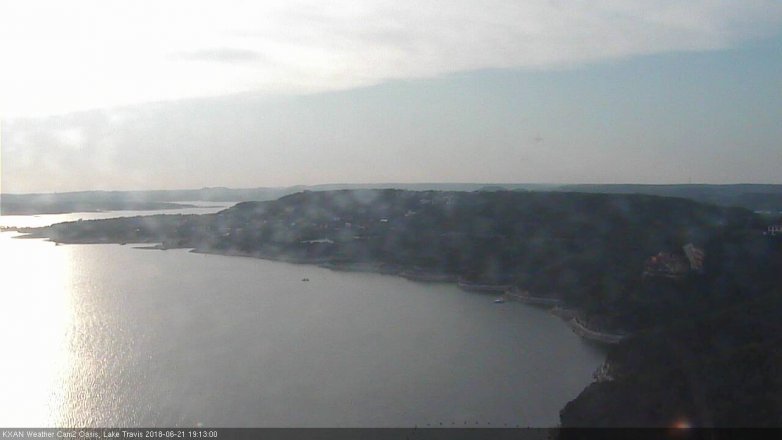 Lake Travis webcam, June 21, 2018 6:15 PM CT