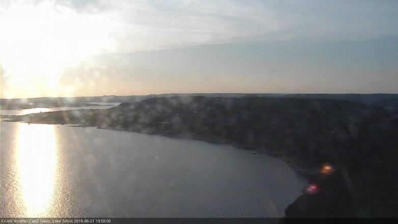 Lake Travis webcam, June 21, 2018 7:00 PM CT