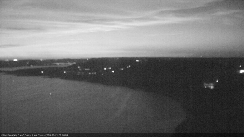 Lake Travis webcam, June 21, 2018 8:25 PM CT