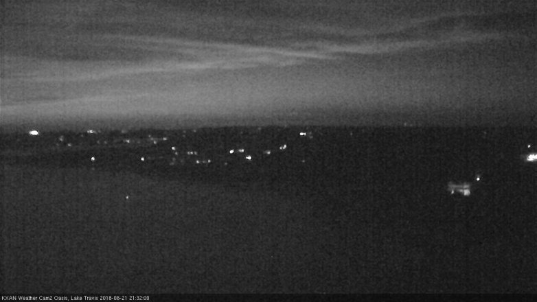 Lake Travis webcam, June 21, 2018 8:35 PM CT