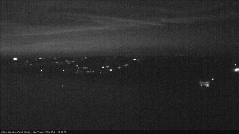 Lake Travis webcam, June 21, 2018 8:40 PM CT