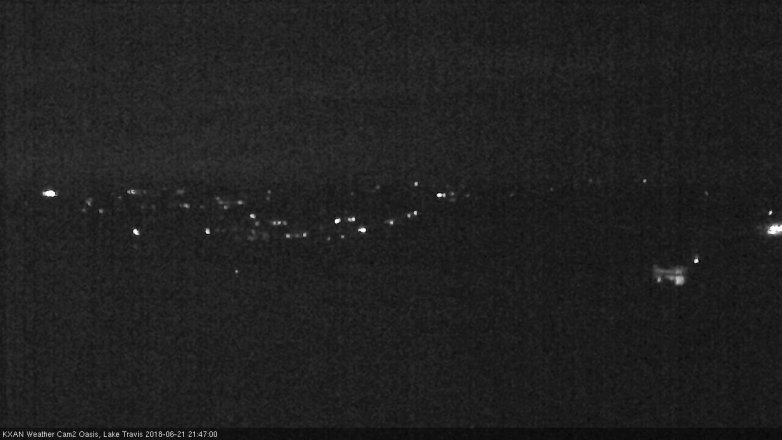 Lake Travis webcam, June 21, 2018 8:50 PM CT