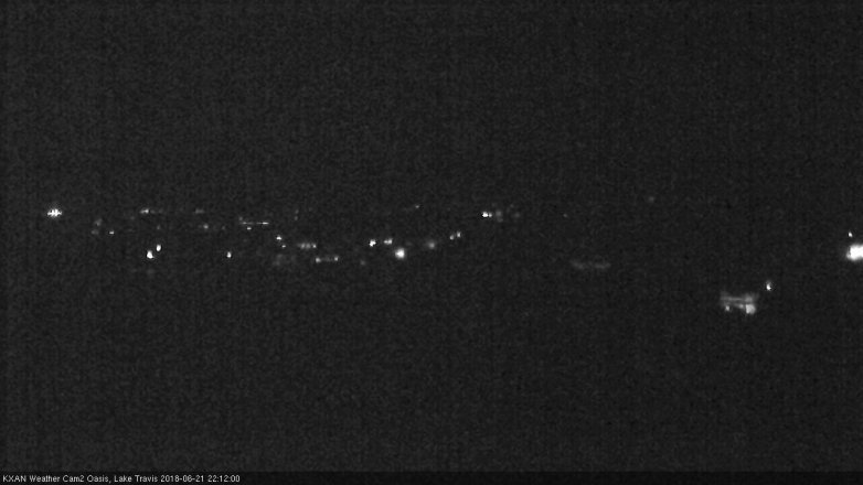 Lake Travis webcam, June 21, 2018 9:15 PM CT