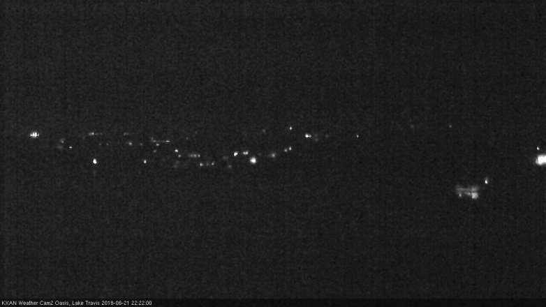 Lake Travis webcam, June 21, 2018 9:25 PM CT