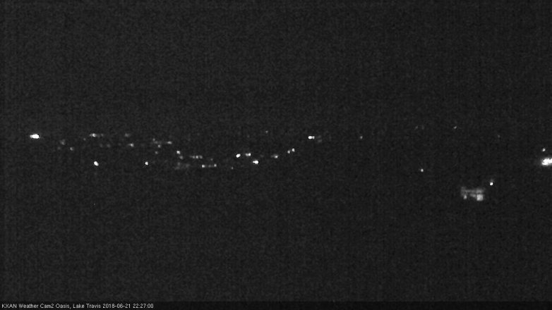 Lake Travis webcam, June 21, 2018 9:30 PM CT