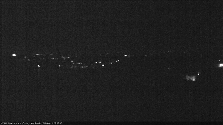 Lake Travis webcam, June 21, 2018 9:35 PM CT
