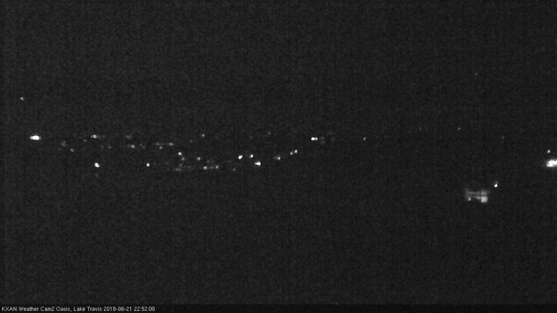 Lake Travis webcam, June 21, 2018 9:55 PM CT