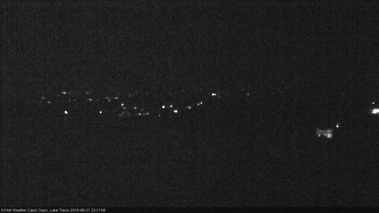 Lake Travis webcam, June 21, 2018 10:20 PM CT