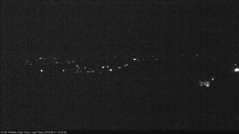 Lake Travis webcam, June 21, 2018 10:25 PM CT
