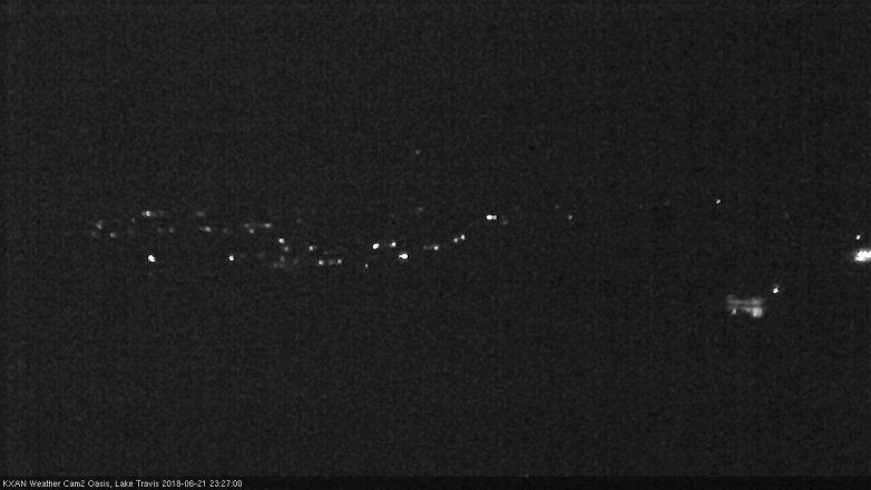 Lake Travis webcam, June 21, 2018 10:30 PM CT