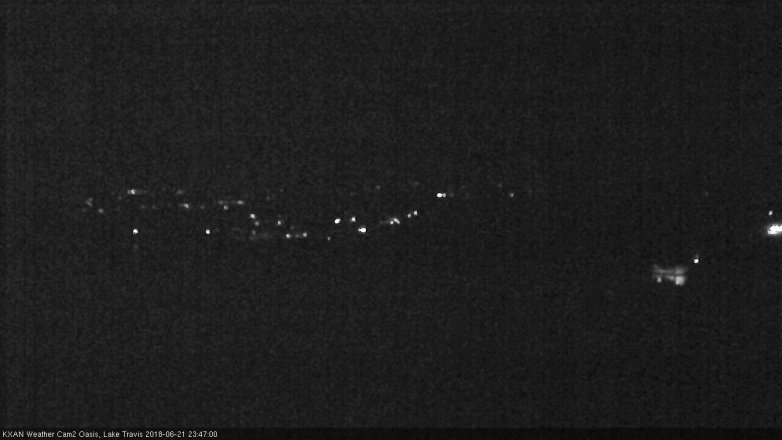 Lake Travis webcam, June 21, 2018 10:50 PM CT