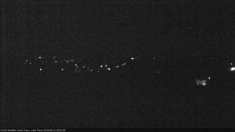 Lake Travis webcam, June 21, 2018 11:05 PM CT