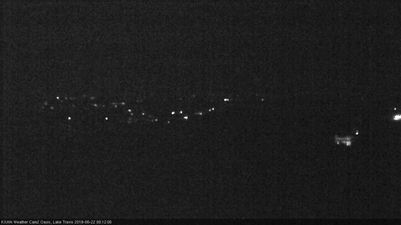 Lake Travis webcam, June 21, 2018 11:15 PM CT