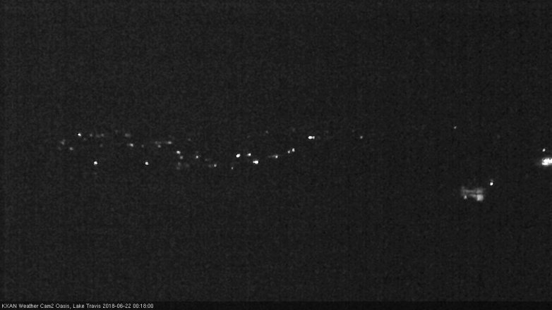 Lake Travis webcam, June 21, 2018 11:20 PM CT