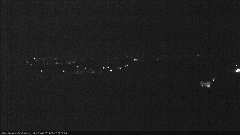 Lake Travis webcam, June 21, 2018 11:35 PM CT