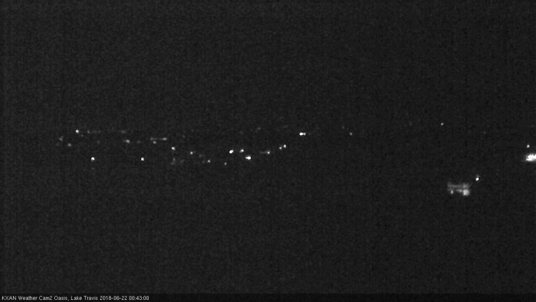 Lake Travis webcam, June 21, 2018 11:45 PM CT