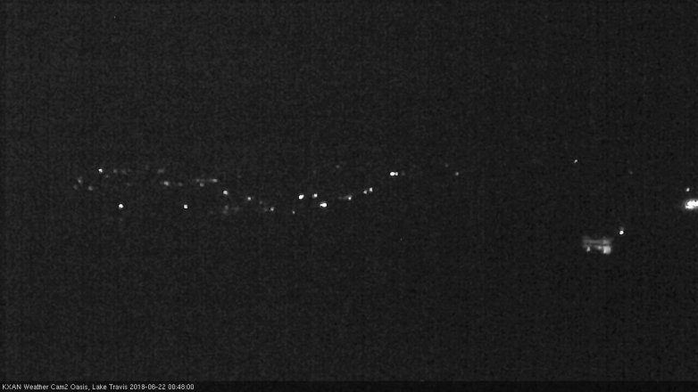 Lake Travis webcam, June 21, 2018 11:50 PM CT