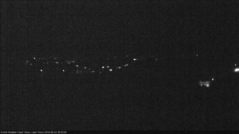 Lake Travis webcam, June 21, 2018 11:55 PM CT