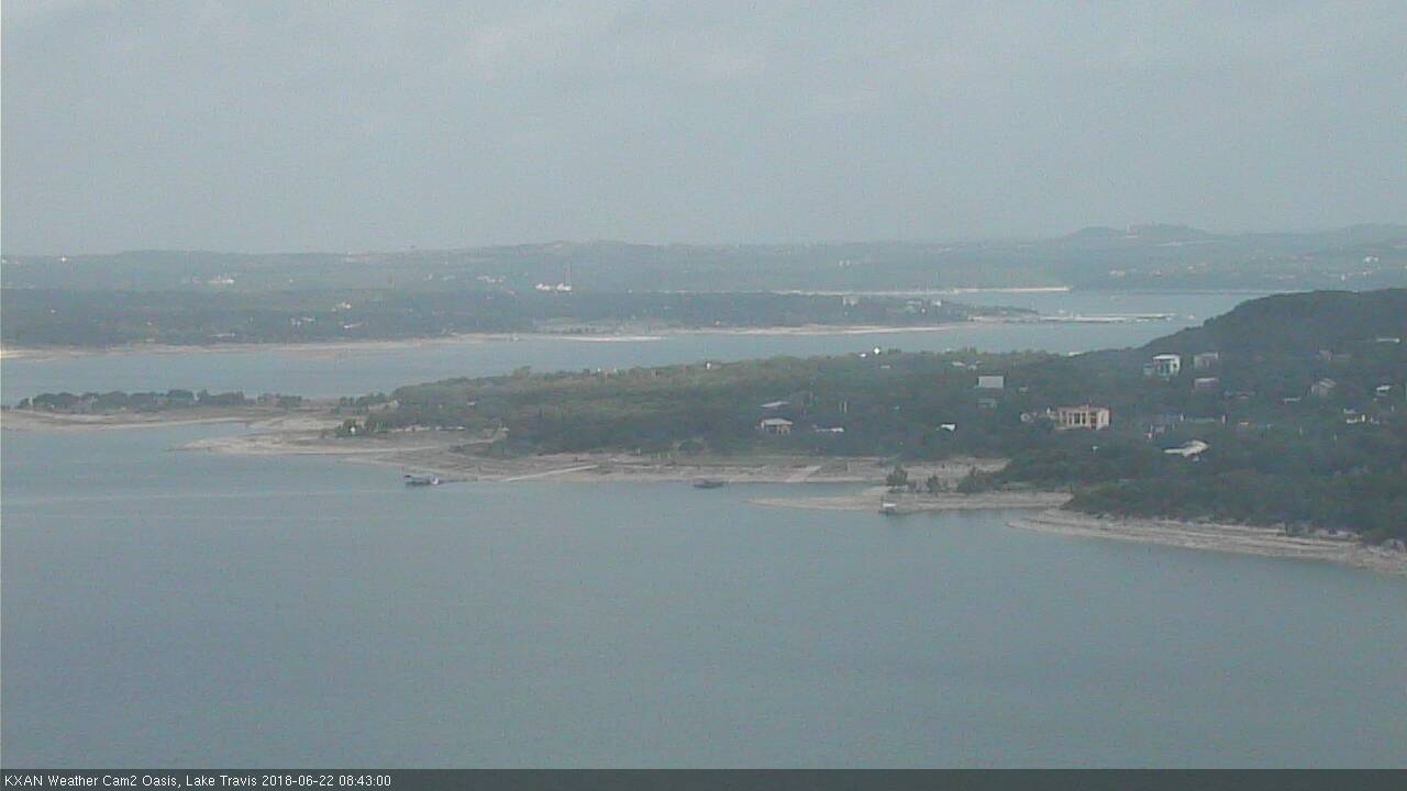 Lake Travis webcam, July 4, 2018 10:00 PM CT