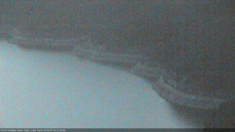 Lake Travis webcam, July 10, 2018 8:05 PM CT