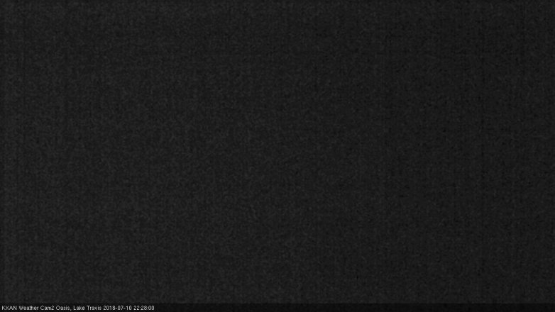 Lake Travis webcam, July 10, 2018 9:30 PM CT