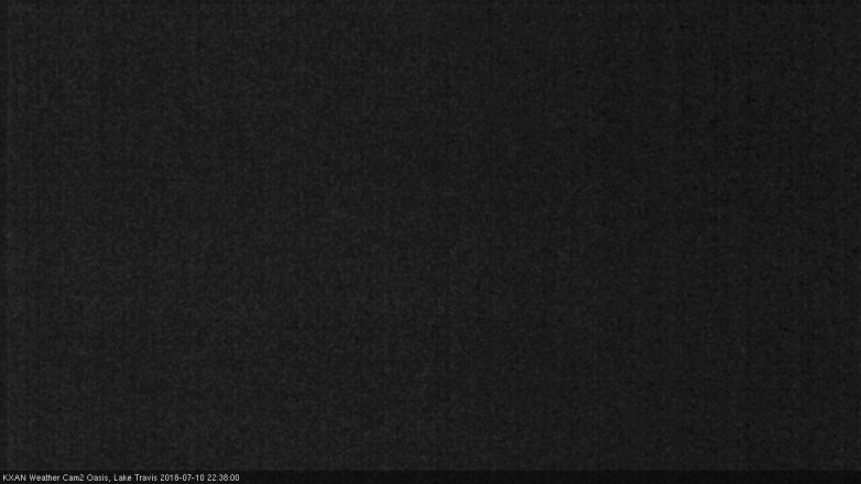 Lake Travis webcam, July 10, 2018 9:40 PM CT