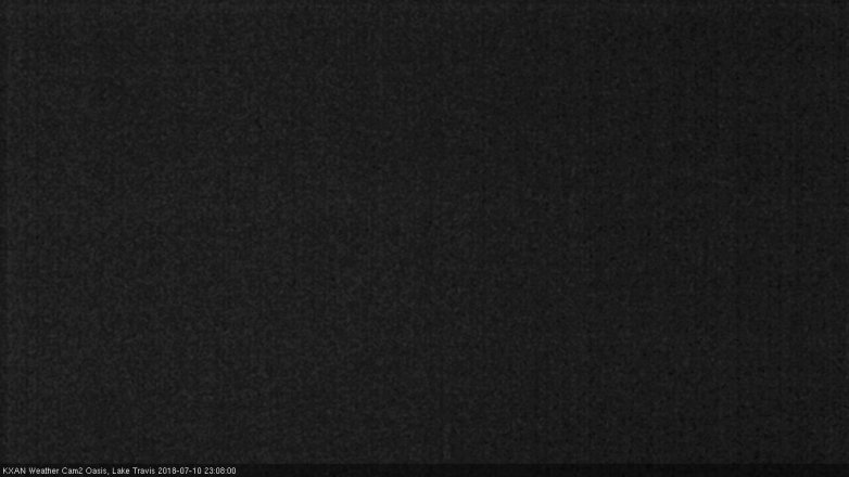 Lake Travis webcam, July 10, 2018 10:10 PM CT