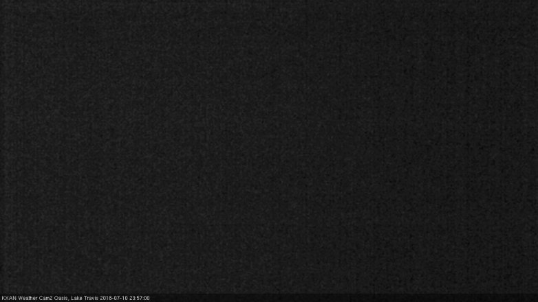 Lake Travis webcam, July 10, 2018 11:00 PM CT