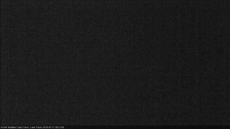Lake Travis webcam, July 10, 2018 11:15 PM CT
