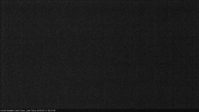 Lake Travis webcam, July 10, 2018 11:30 PM CT