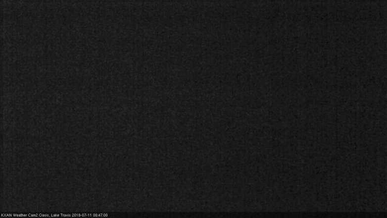 Lake Travis webcam, July 10, 2018 11:50 PM CT
