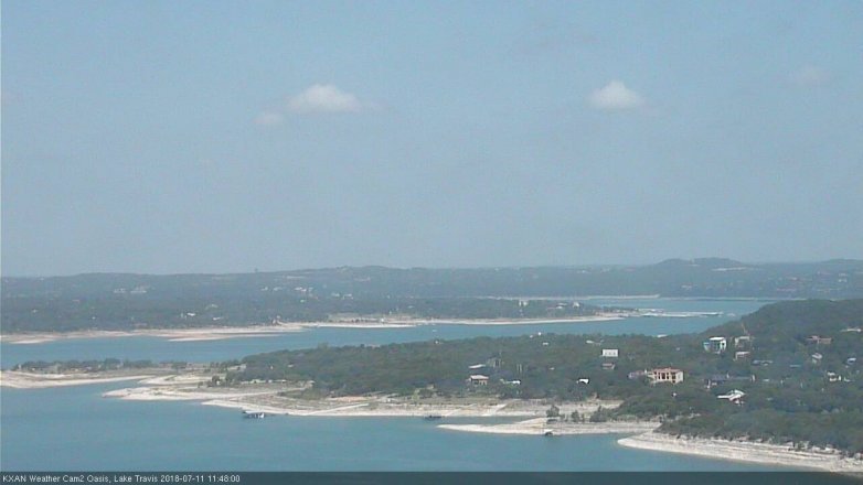 Lake Travis webcam, July 11, 2018 10:50 AM CT