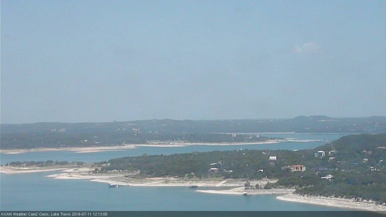 Lake Travis webcam, July 11, 2018 11:15 AM CT