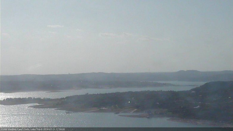 Lake Travis webcam, July 11, 2018 5:00 PM CT