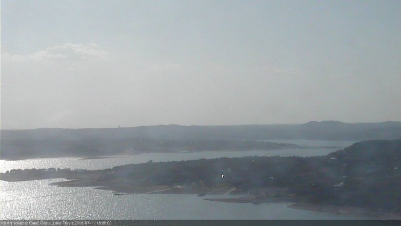 Lake Travis webcam, July 11, 2018 5:10 PM CT