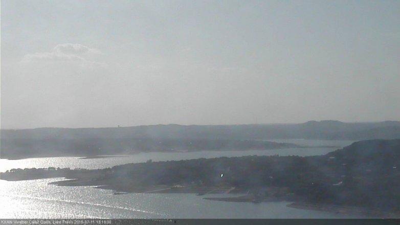 Lake Travis webcam, July 11, 2018 5:20 PM CT