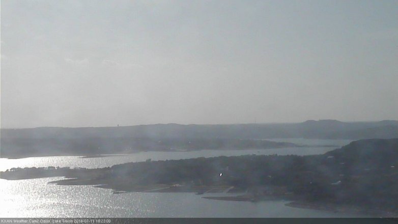 Lake Travis webcam, July 11, 2018 5:25 PM CT