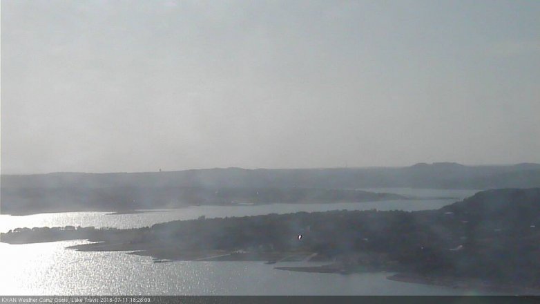 Lake Travis webcam, July 11, 2018 5:30 PM CT