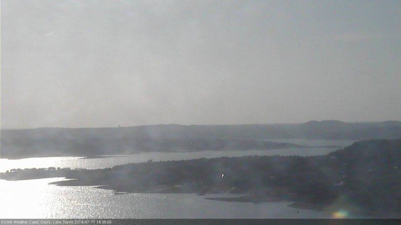 Lake Travis webcam, July 11, 2018 5:40 PM CT