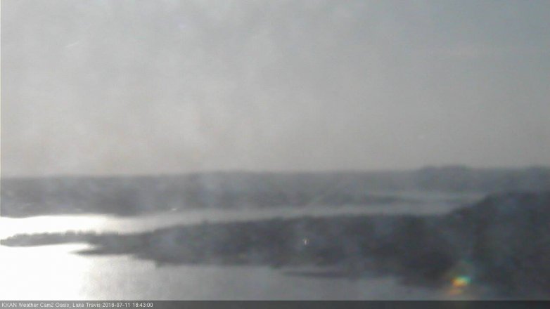Lake Travis webcam, July 11, 2018 5:45 PM CT