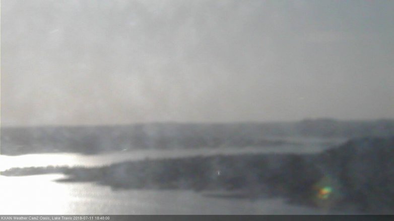 Lake Travis webcam, July 11, 2018 5:50 PM CT